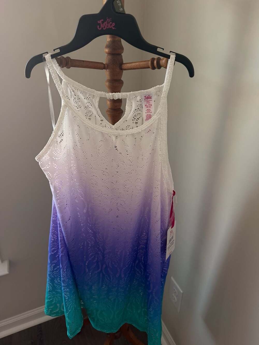 Justice Ombre Swim Coverup Size XL 16/18